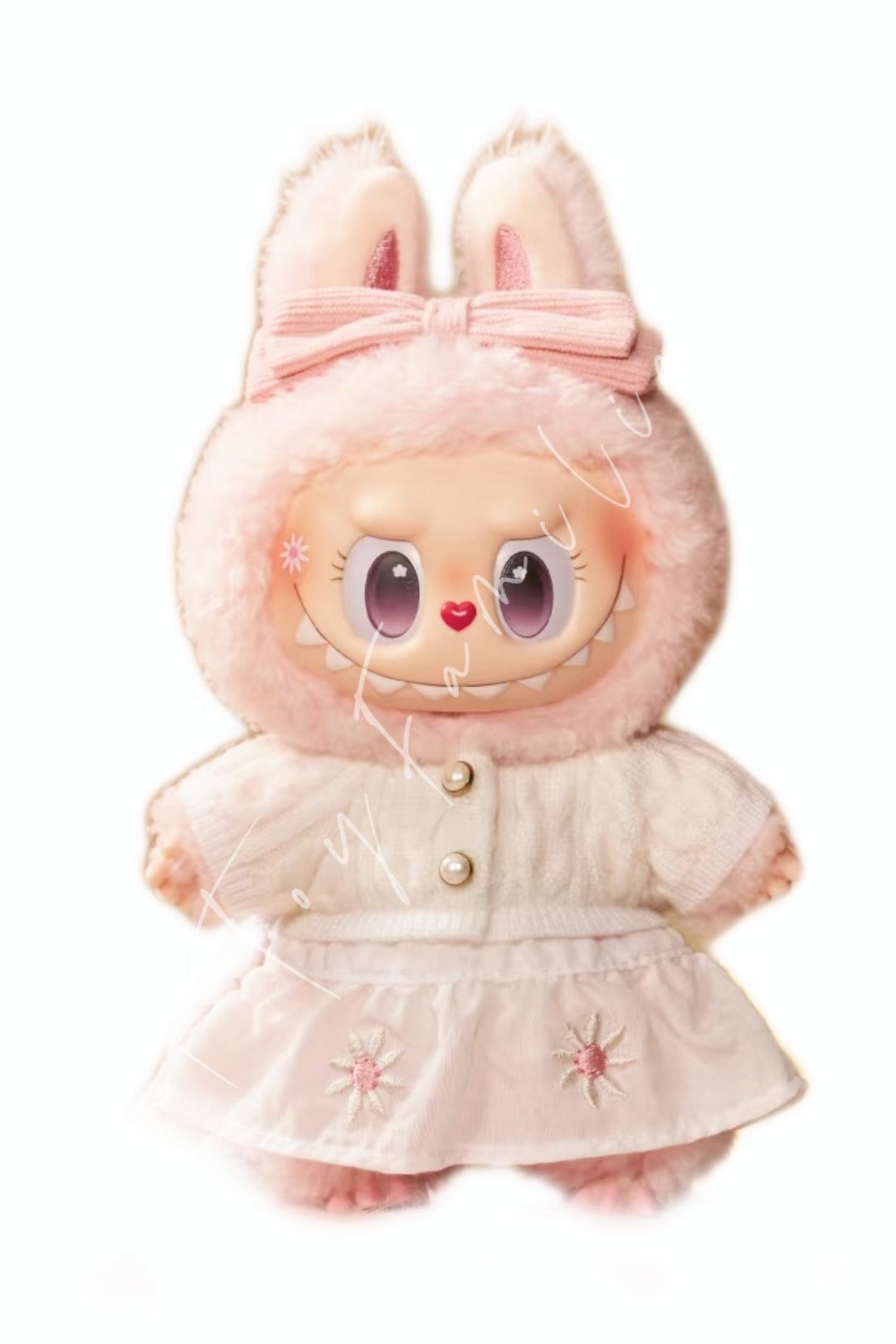 The Monster Labubu Fall Into Sweaters Series-Mokoko Vinyl Plush Pendant - 毛球派对系列搪胶毛绒挂件
