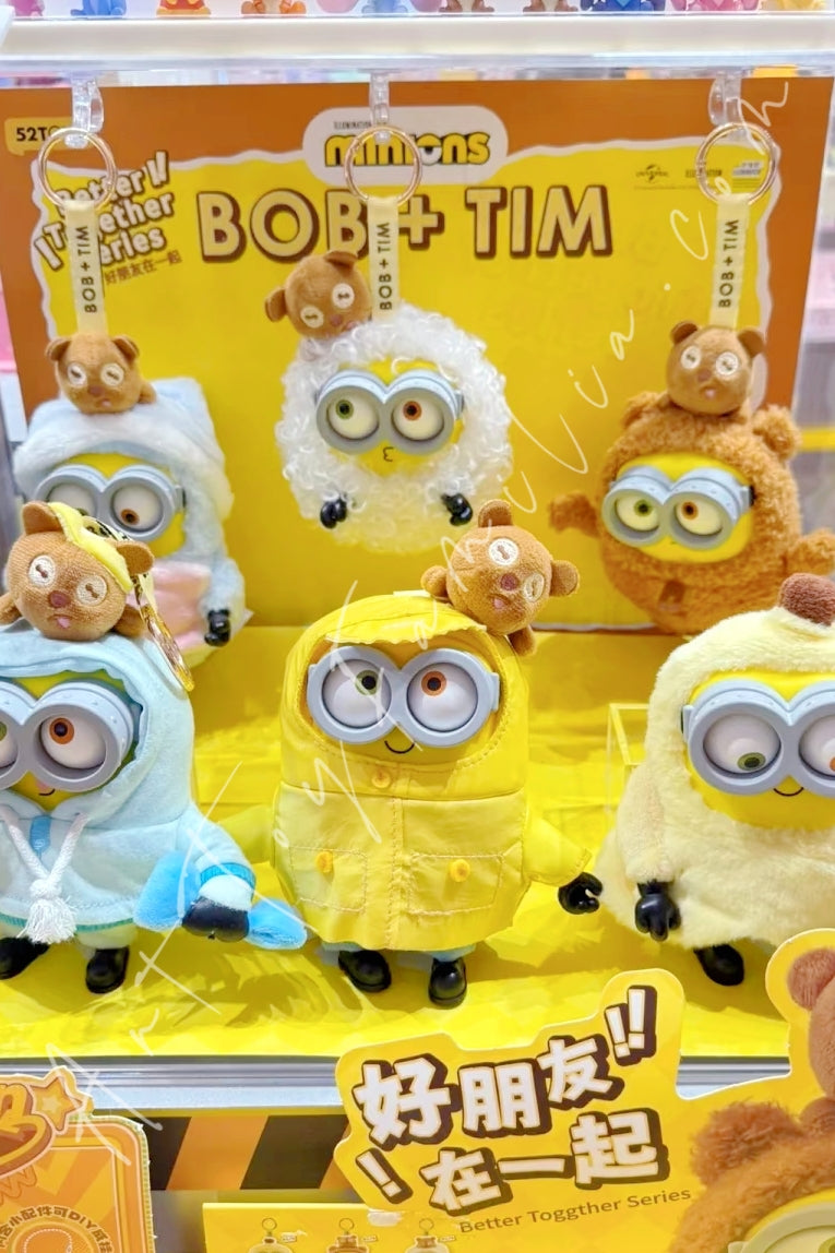 Minions Bob+Tim Better Together Series Vinyl Plush Pendant – Art