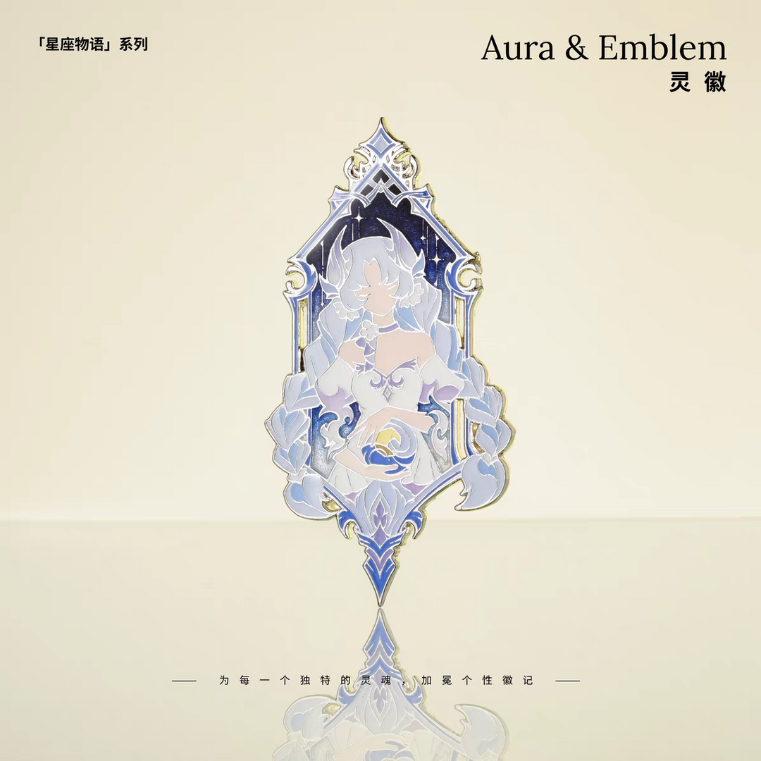 Aura & Emblem Constellation Stories Series Metal Pins Cancer