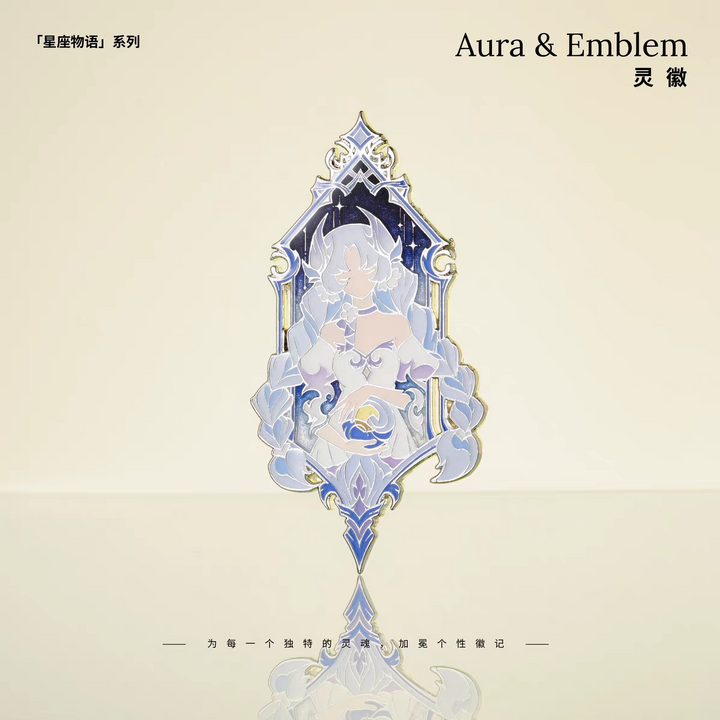 Aura & Emblem Constellation Stories Series Metal Pins Cancer