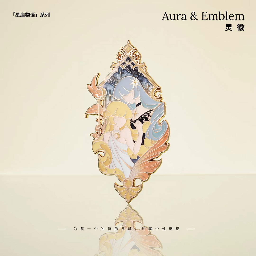 Aura & Emblem Constellation Stories Series Metal Pins Gemini