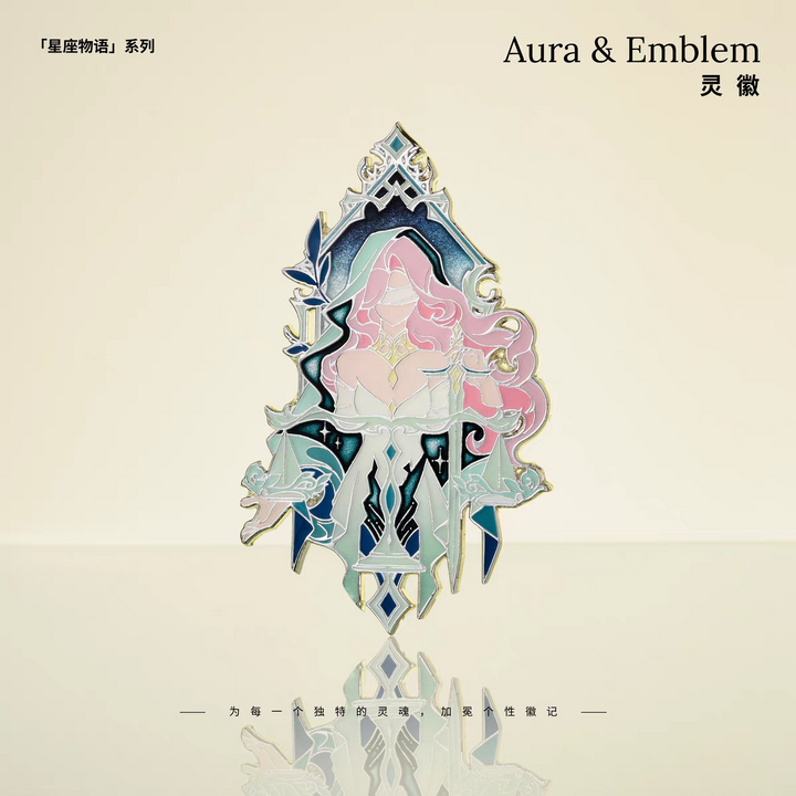 Aura & Emblem Constellation Stories Series Metal Pins Libra