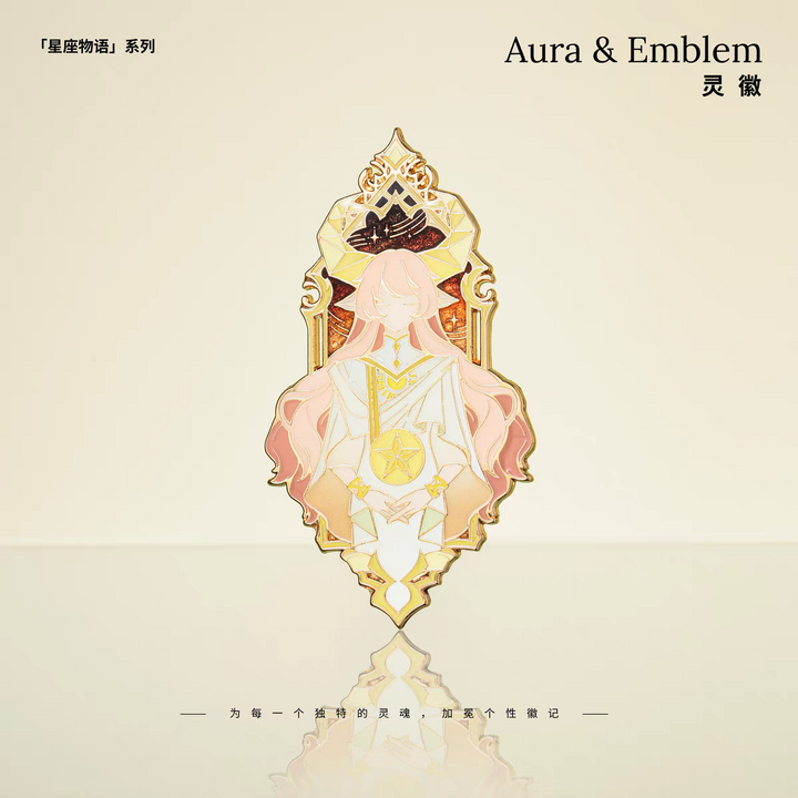 Aura & Emblem Constellation Stories Series Metal Pins Taurus