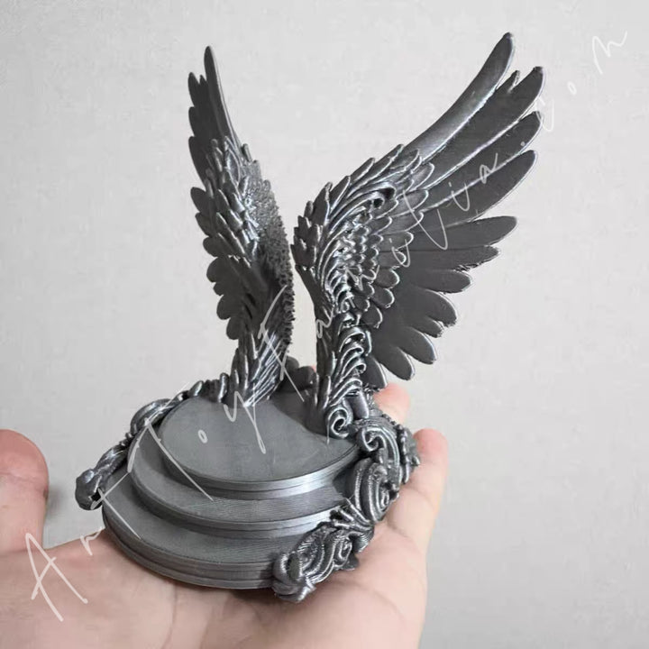 Doll Cloth Angel Wings Scene Prop Silver