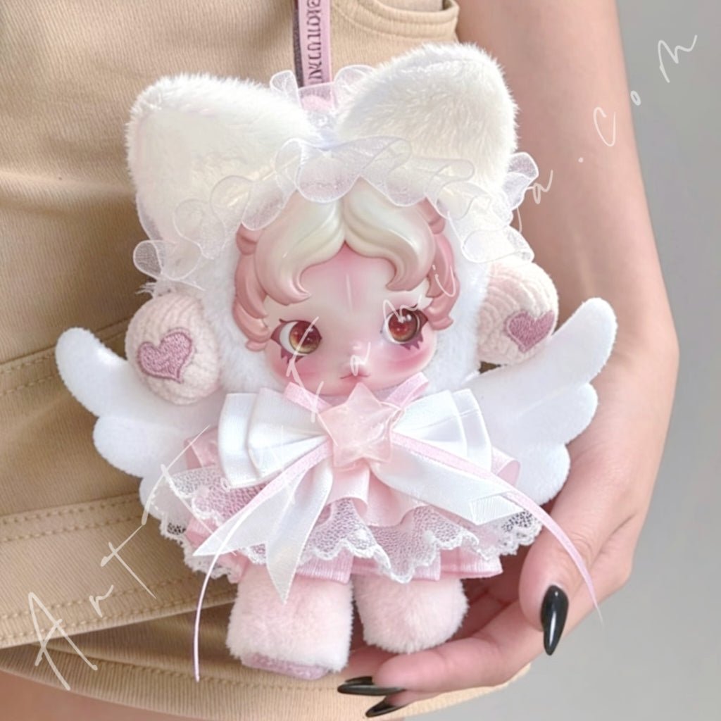 紅*❗様 SKULLPANDA カスタム 猫天使ちゃん Skullpanda Doll Cloth Kitten Angel Set – Art Toy Familia