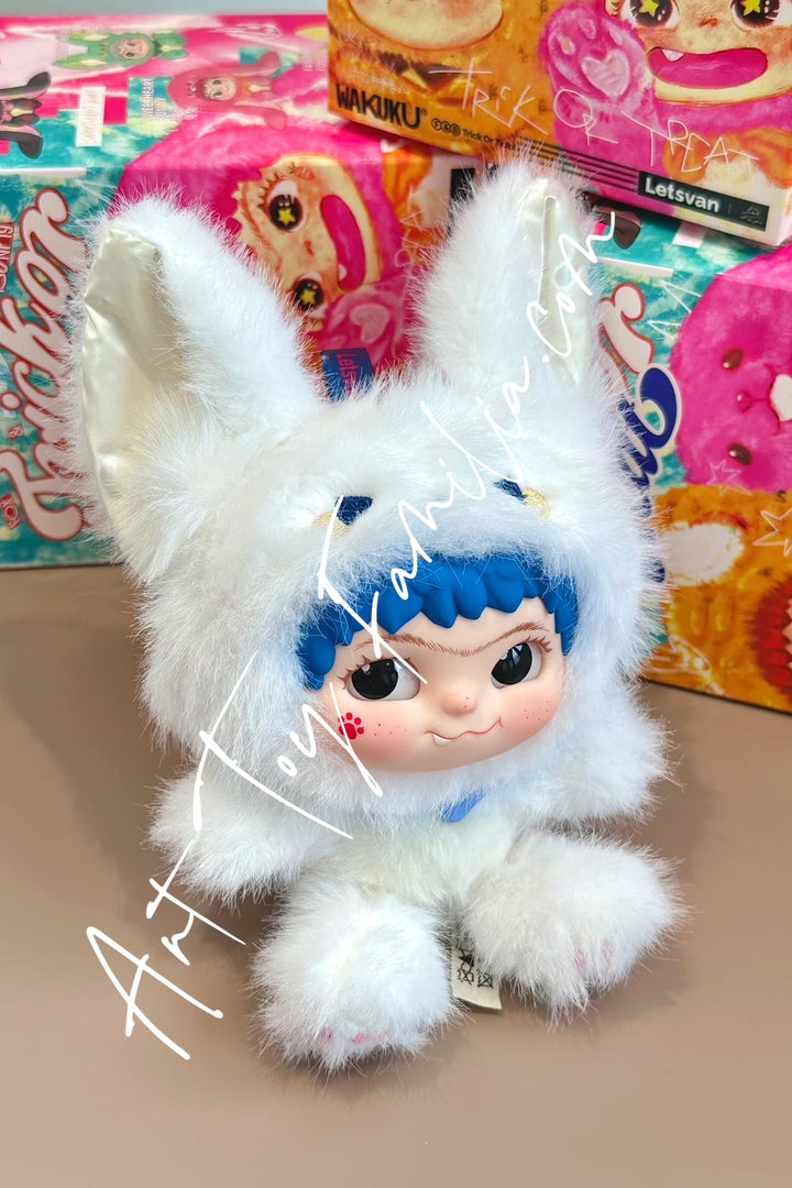 Letsvan Wakuku Fox & Bunny Trick Or Treat Series Plush Doll Cool Fox