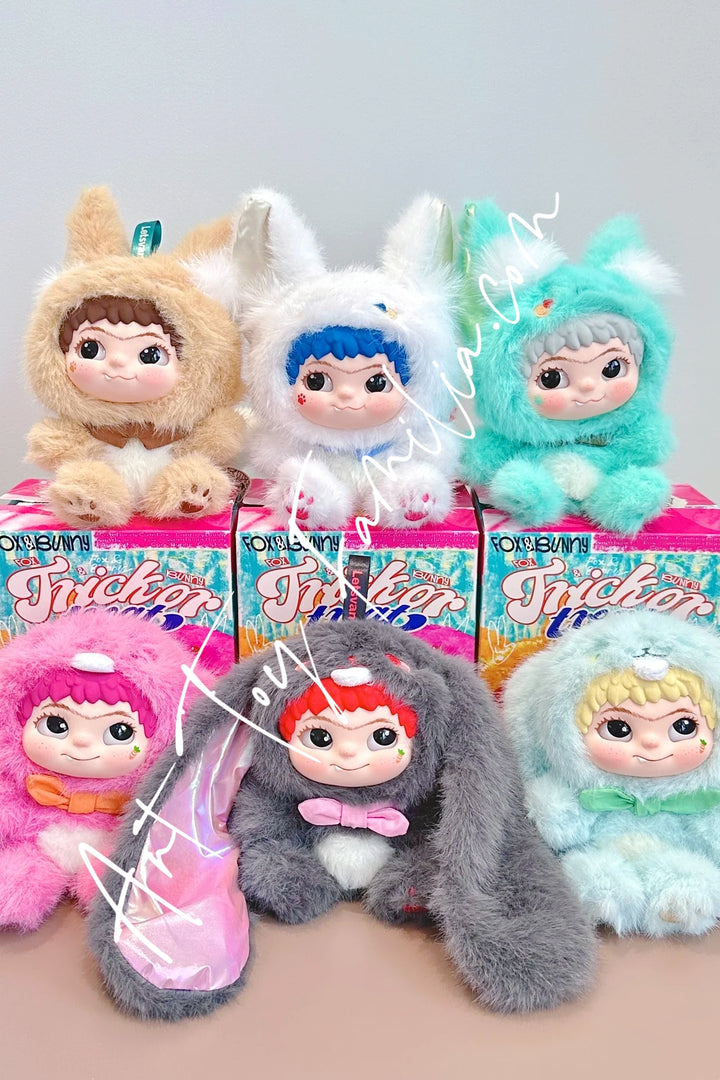 Letsvan Wakuku Fox & Bunny Trick Or Treat Series Plush Doll Full Set