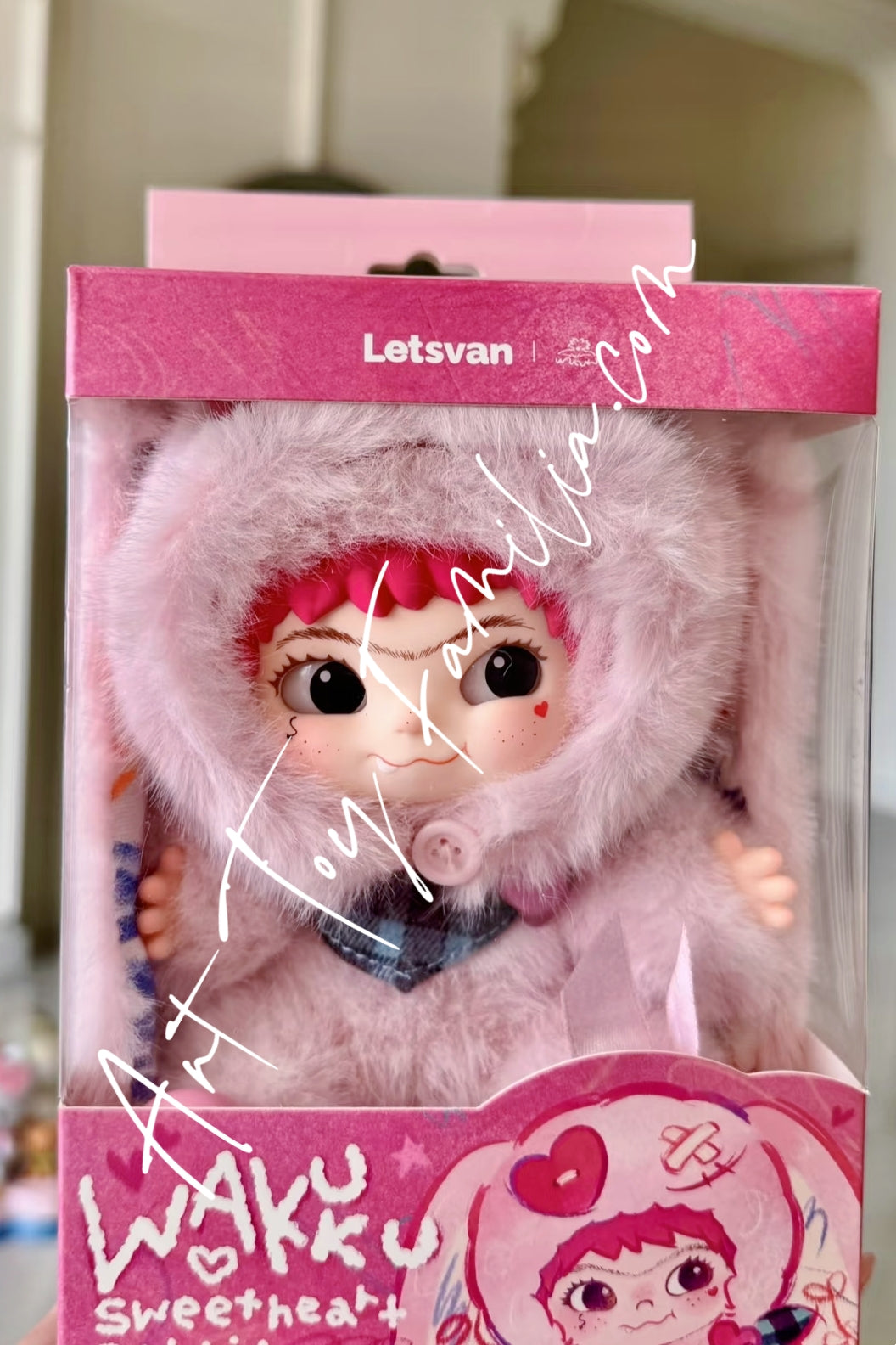 Letsvan Wakuku Sweet Heart Rabbit Plush 3