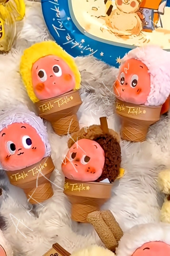 Twinkle Twinkle Moon Gelato Series Ice Cream Plush Pendant – Art