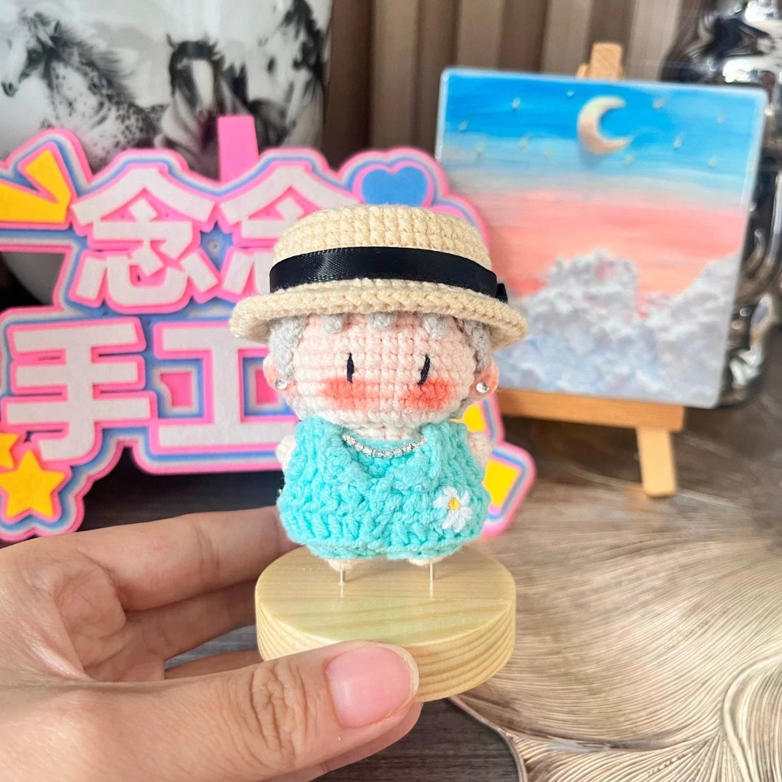 BIGBANG G-DRAGON ラバーチャーム　13点 Bigbang G-Dragon Crochet Desk Decor & Keychain, Kpop Handmade