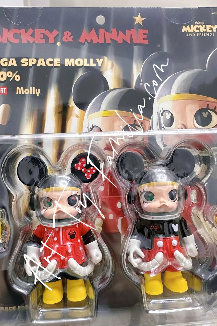 Popmart 100% MEGA Space Molly 100% Mickey & Minnie 2