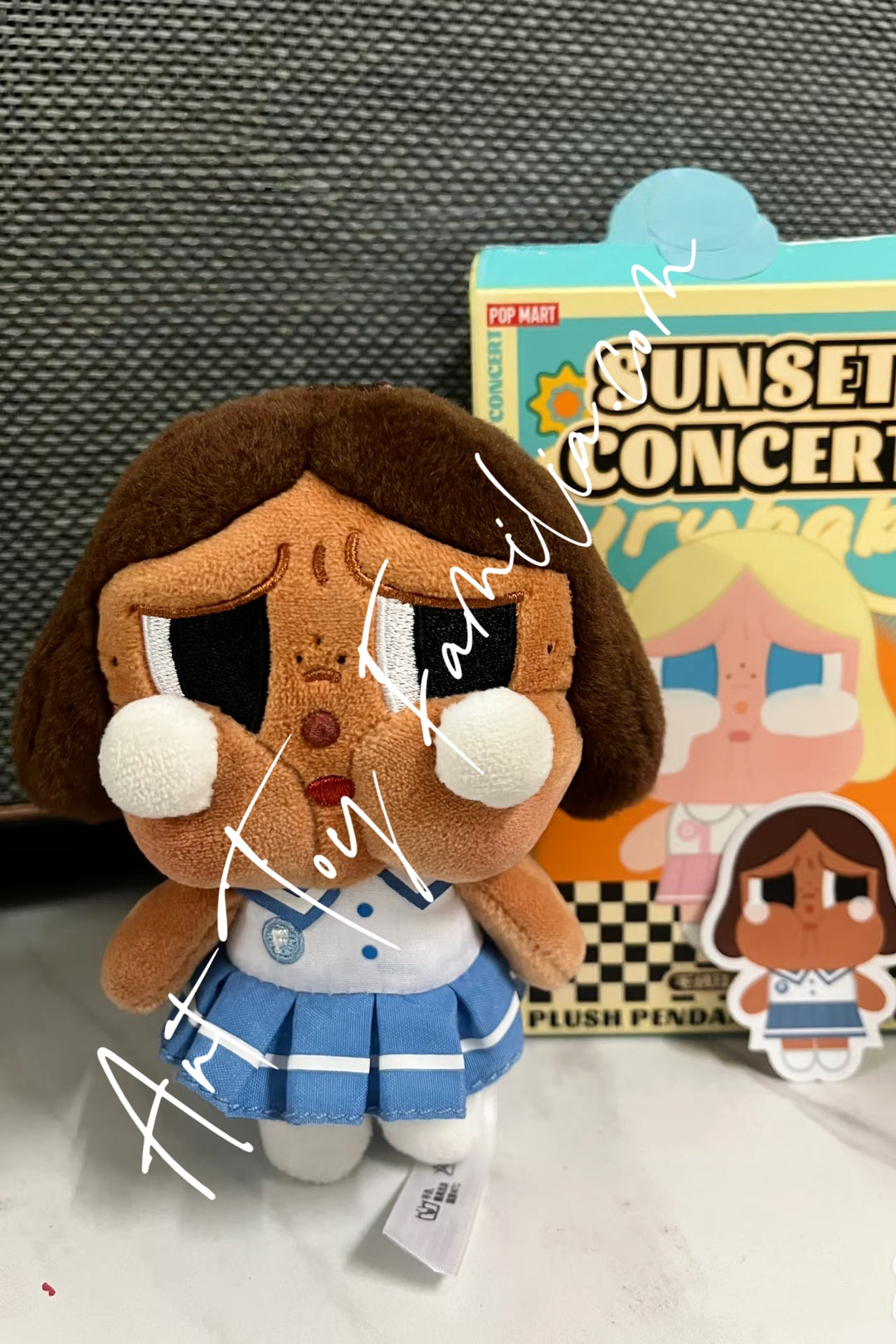 Popmart Crybaby Sunset Concert Series-Plush Pendant Purplish Blue