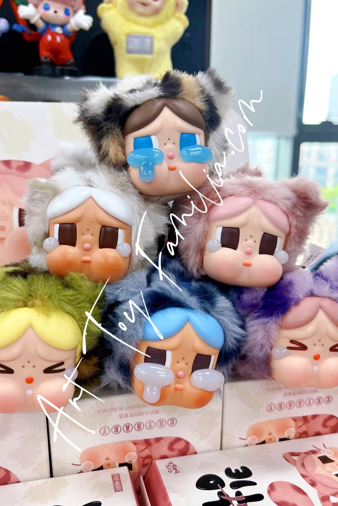 Popmart Crybaby Wild But Cutie Series Vinyl Plush Pendant Full Set 1