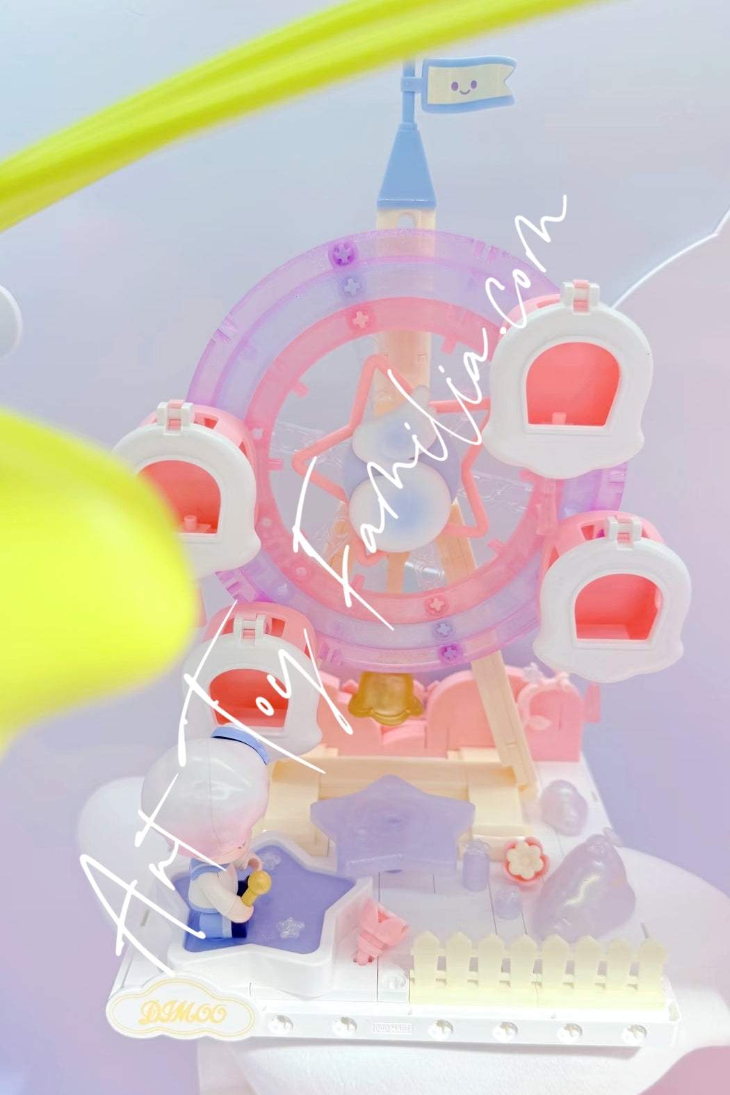 Popmart Dimoo Dream Melody Series Blocks Figurine Lily Ferris Wheel