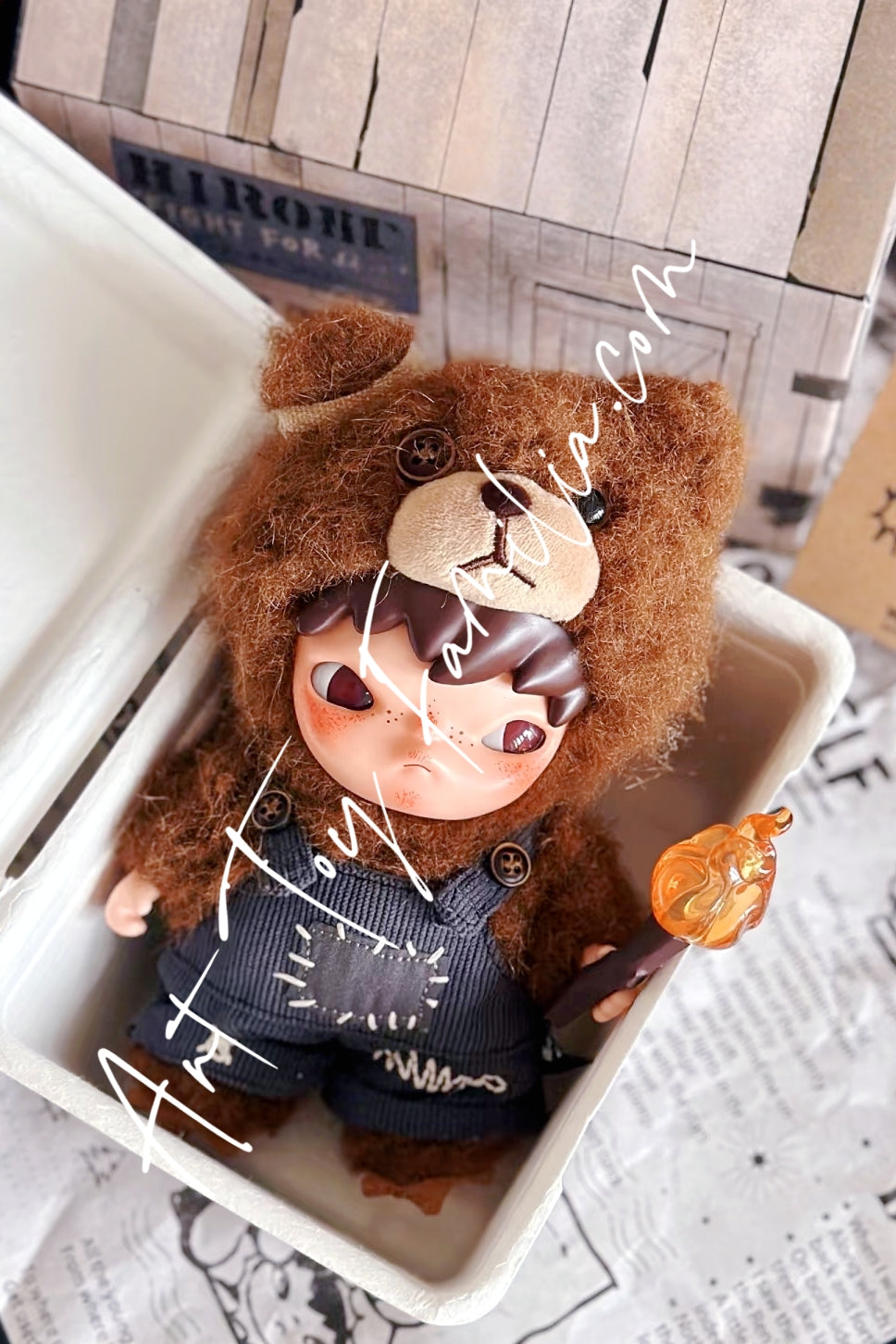 Popmart Hirono Living Wild-Fight For Joy Plush Doll 1