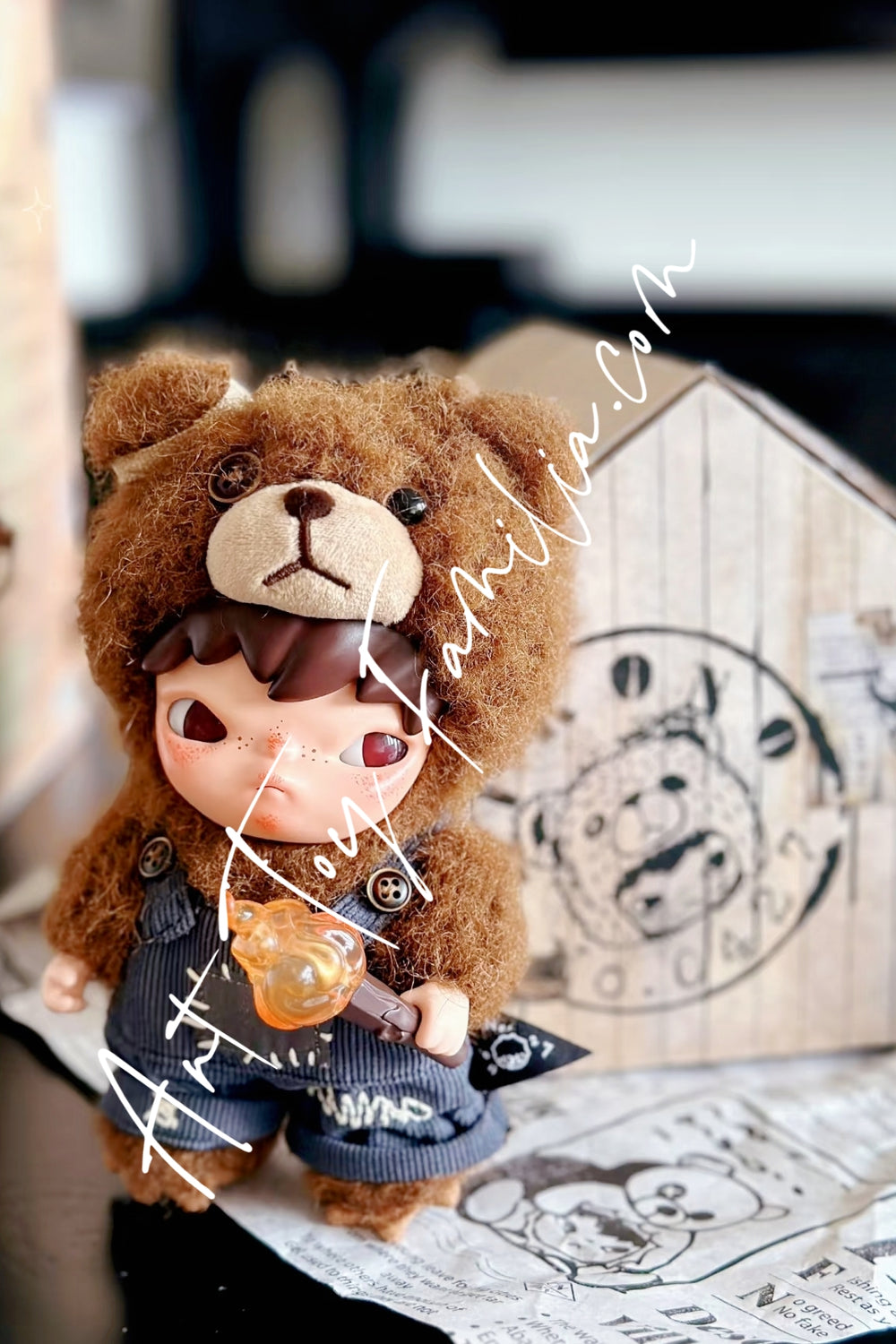Popmart Hirono Living Wild-Fight For Joy Plush Doll 2