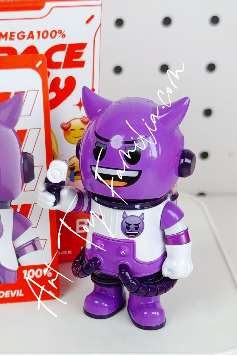 Popmart MEGA Space Molly 100% × emoji Series Lil Devil