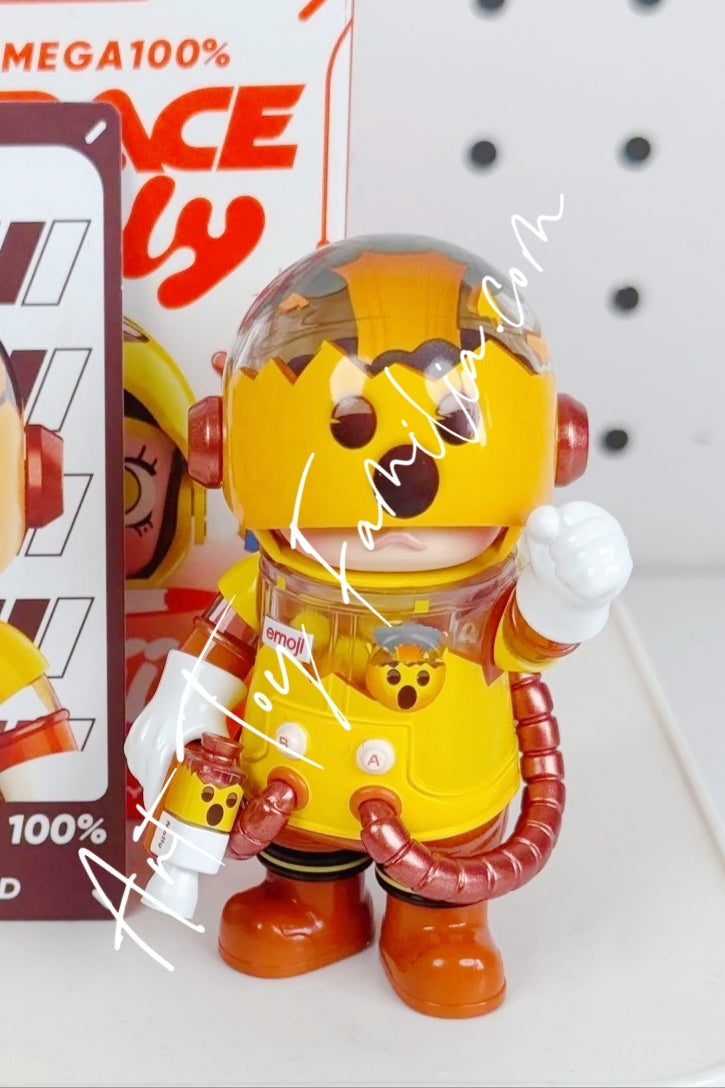 Popmart MEGA Space Molly 100% × emoji Series Open Minded(Secret)