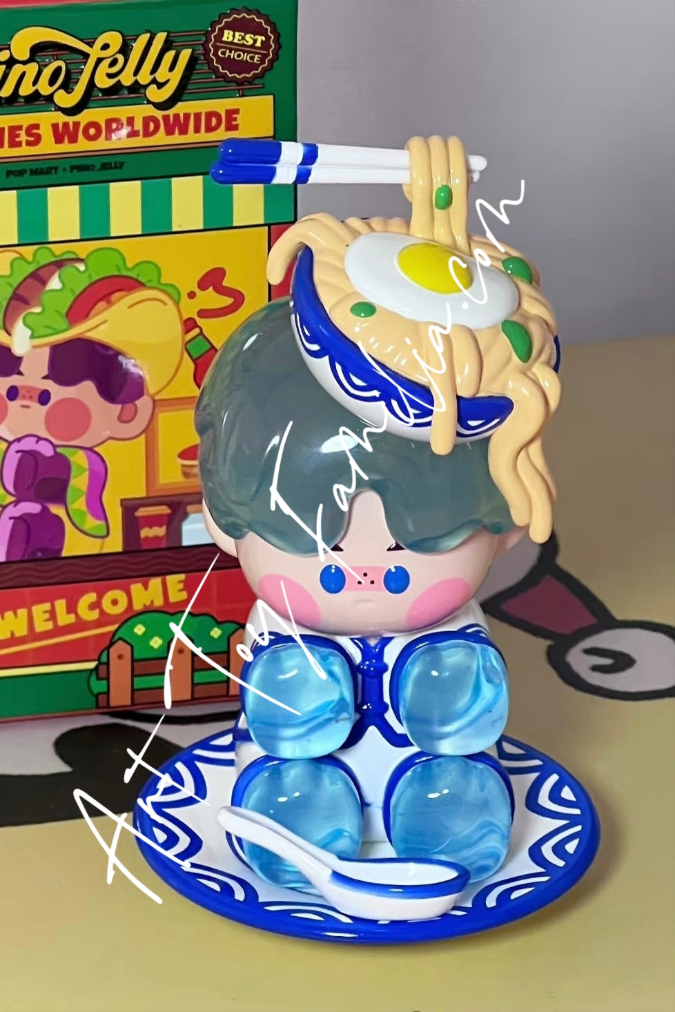 Popmart Pino Jelly Delicacies Worldwide Series Birthday Noodles Buddy(Secret)