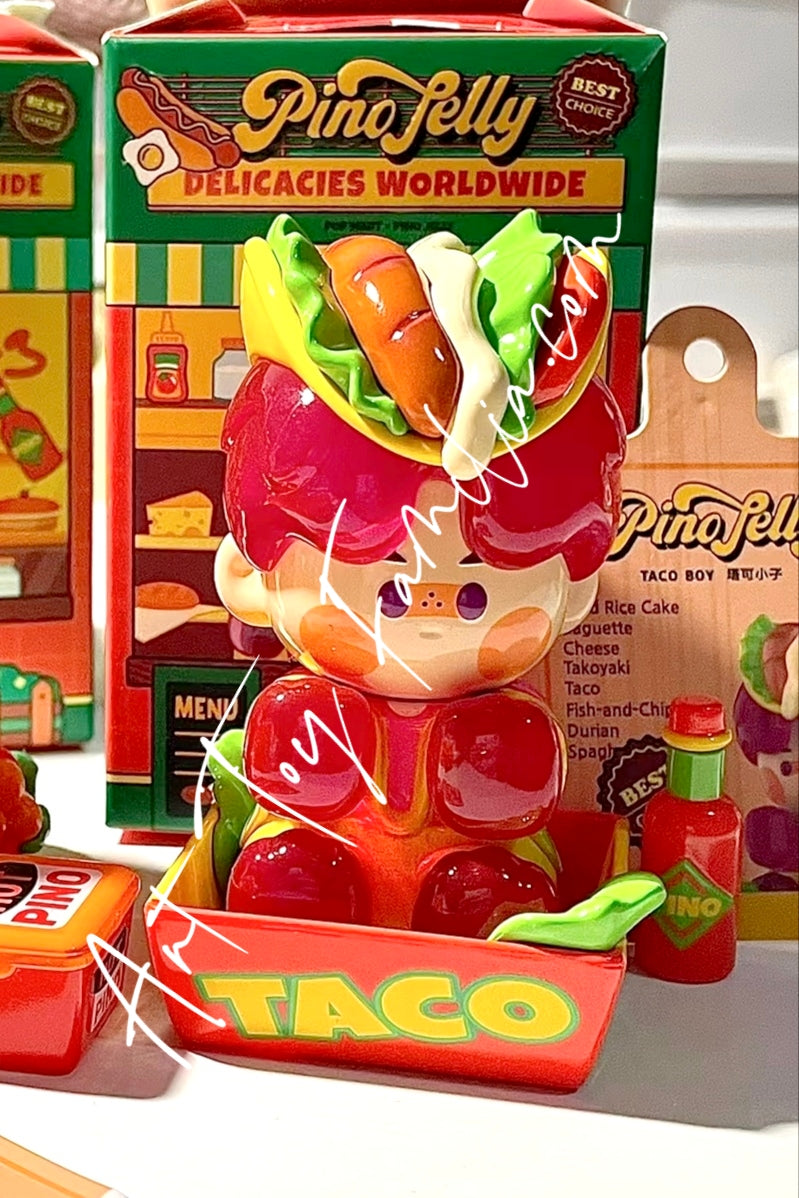 Popmart Pino Jelly Delicacies Worldwide Series Taco Boy