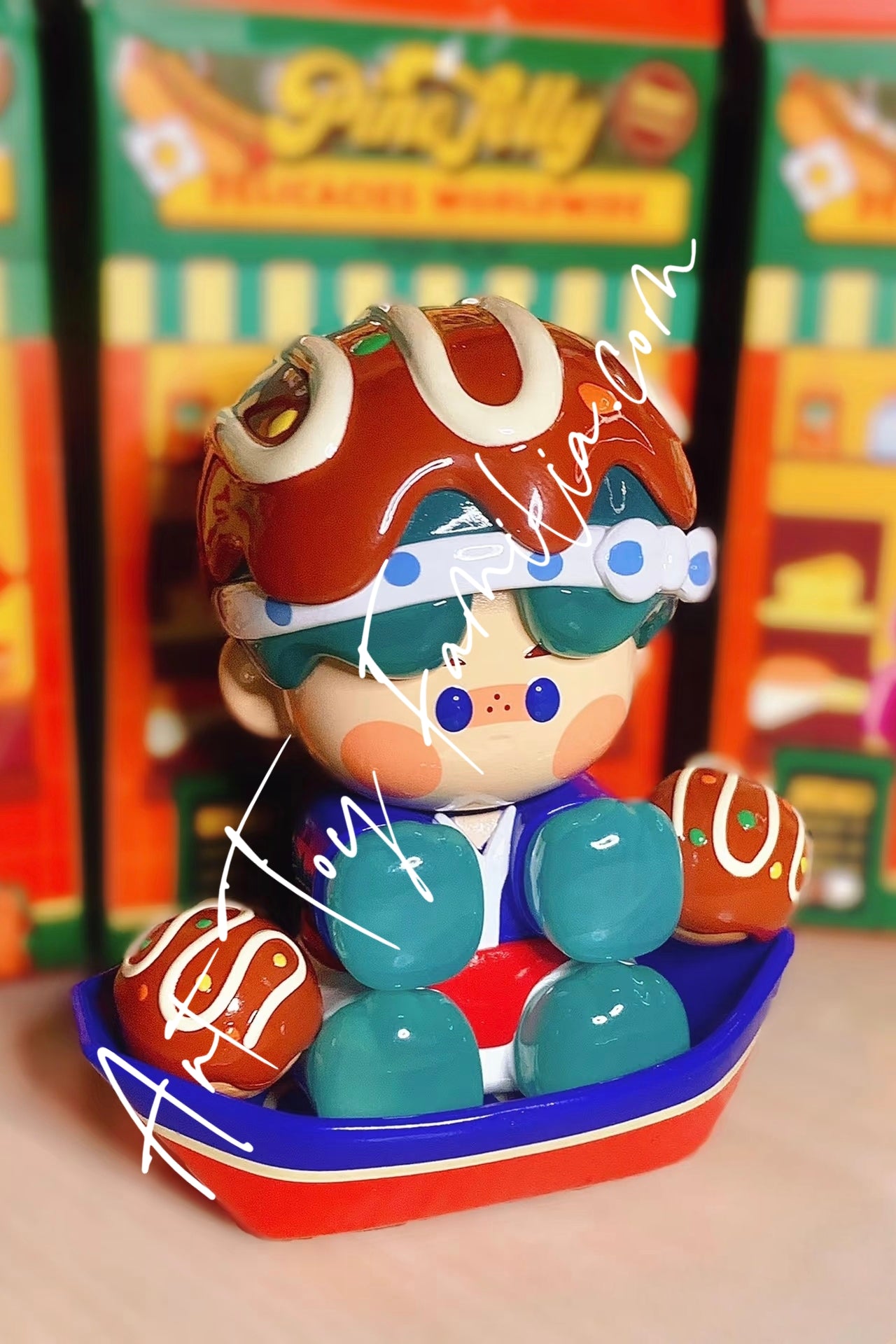 Popmart Pino Jelly Delicacies Worldwide Series Takoyaki Boy
