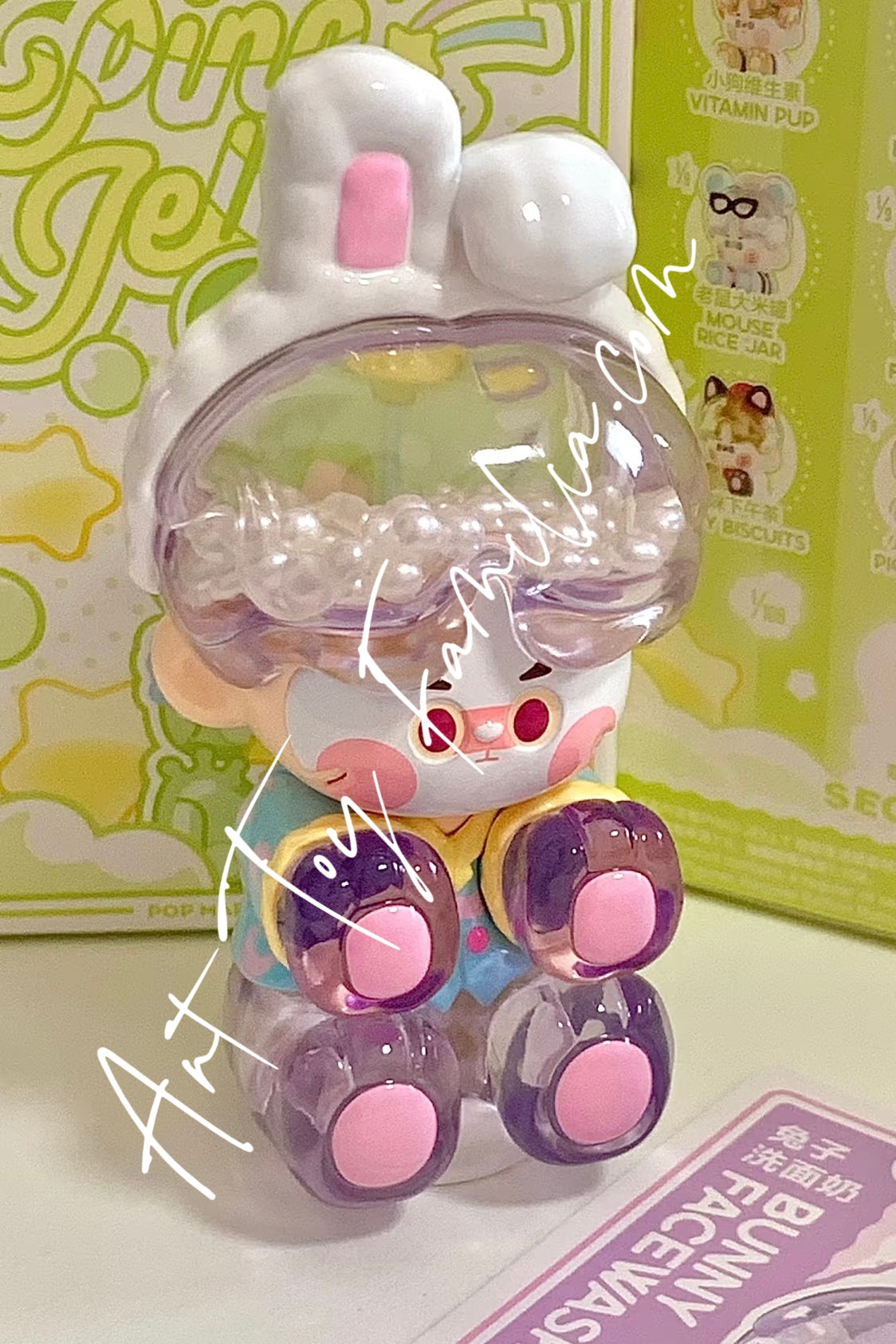 Popmart Pino Jelly In Your Life Series Bunny Facewash