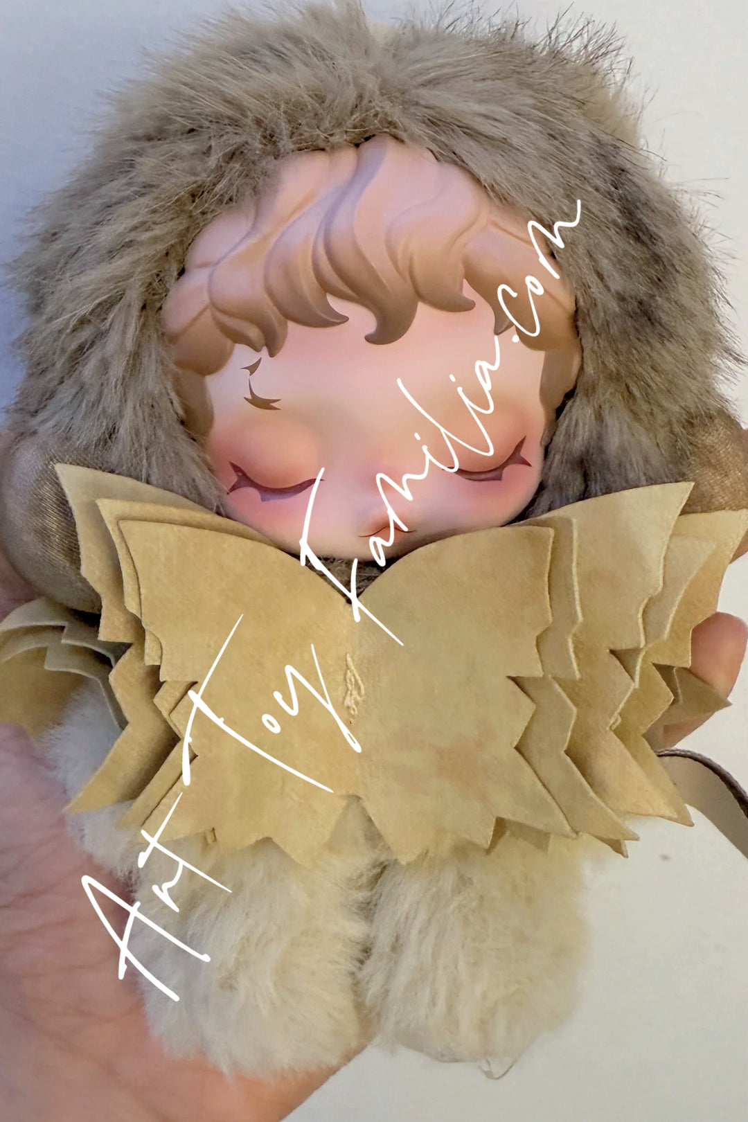 Popmart Skullpanda L'impressionnisme Series Vinyl Plush Pendant Teakwood