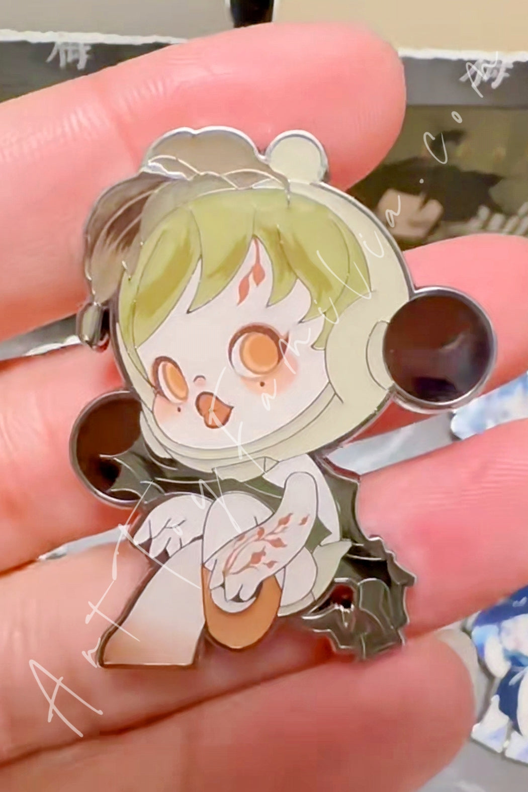 Popmart Skullpanda The Ink PlumBlossom Series Badge The Fores