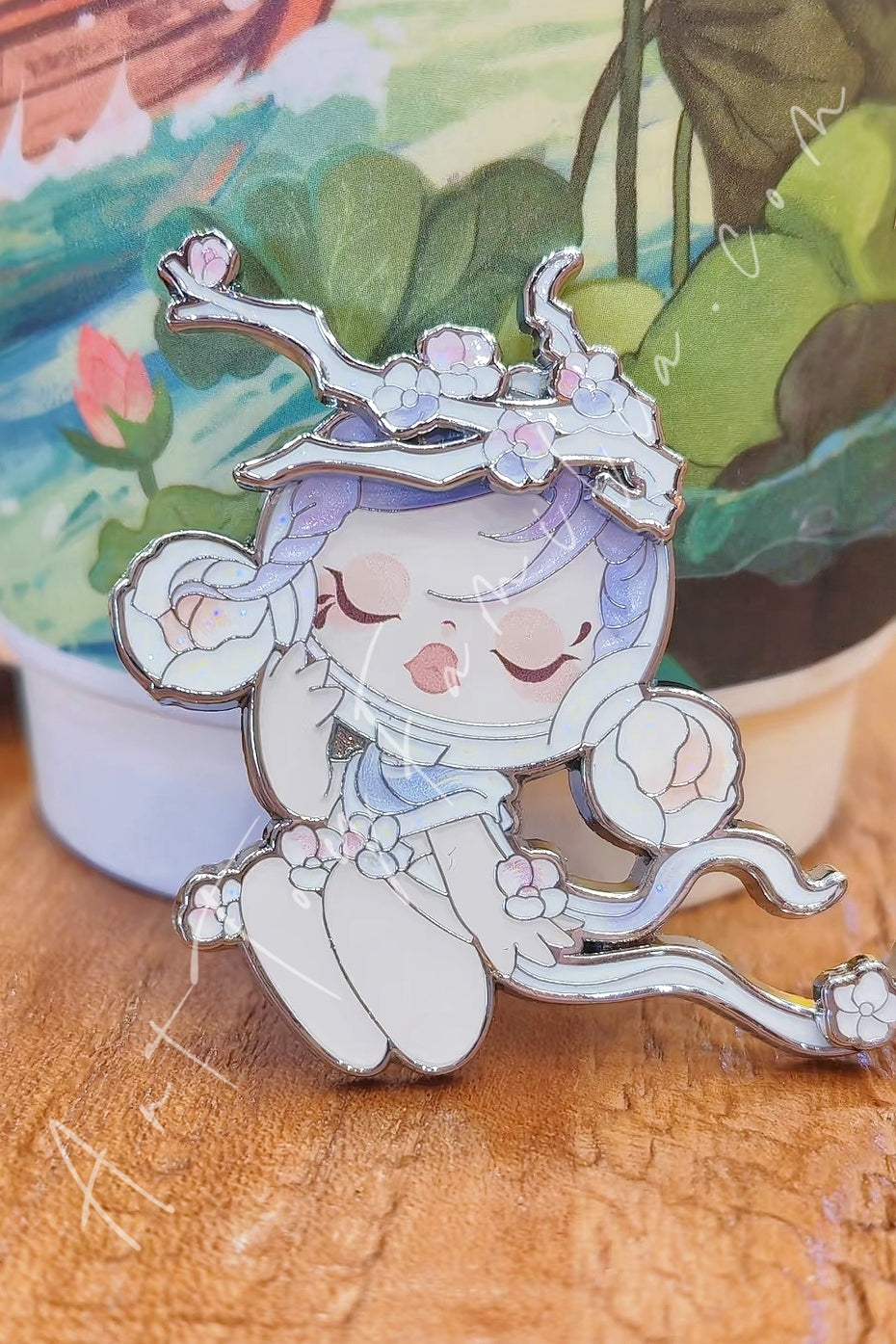 Popmart Skullpanda The Ink PlumBlossom Series Badge The Plum Blossom(secret)