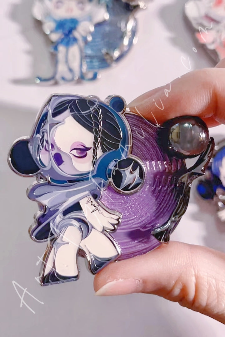 Popmart Skullpanda The Sound Series Fridge Magnet The Vigilance