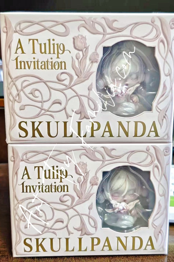 Popmart Skullpanda × Uniqlo A Tulip Invitation Figurine 3
