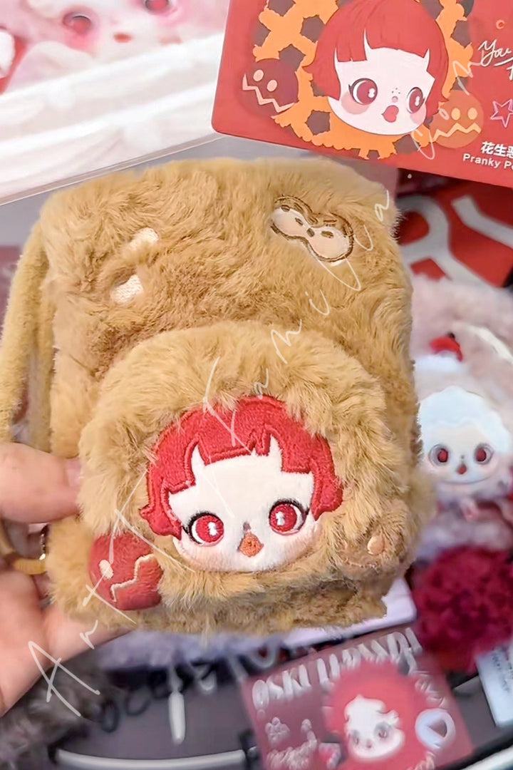 Popmart Skullpanda You Found Me Series Plush Mini Bag Pranky Peanut