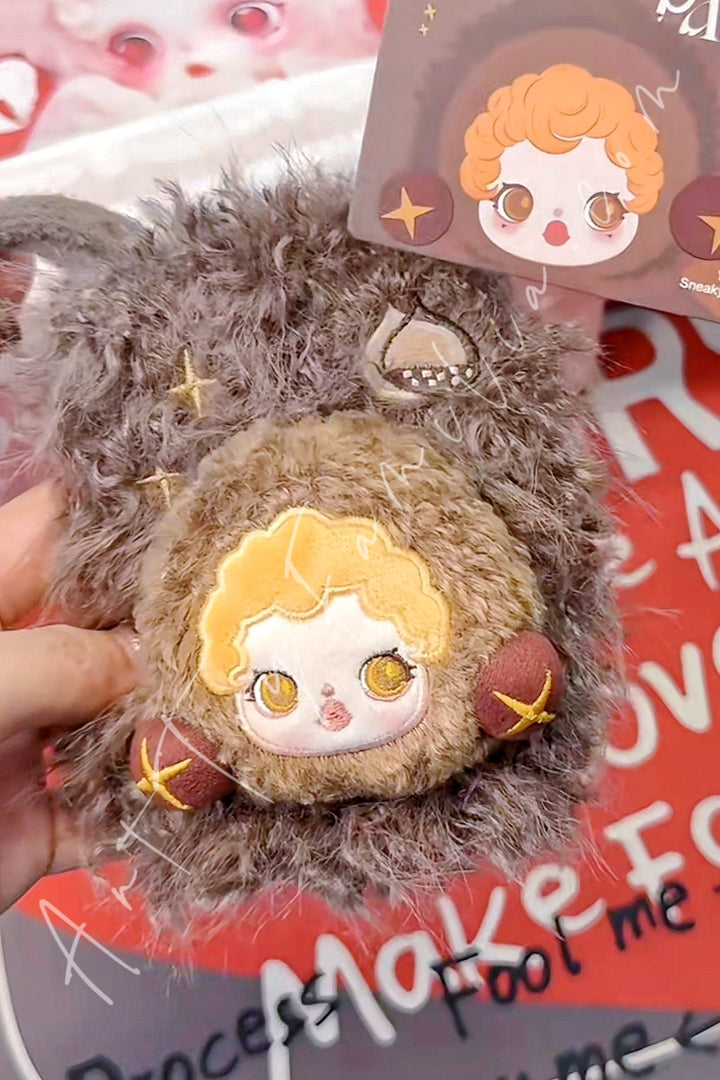 Popmart Skullpanda You Found Me Series Plush Mini Bag Sneaky Chestnut