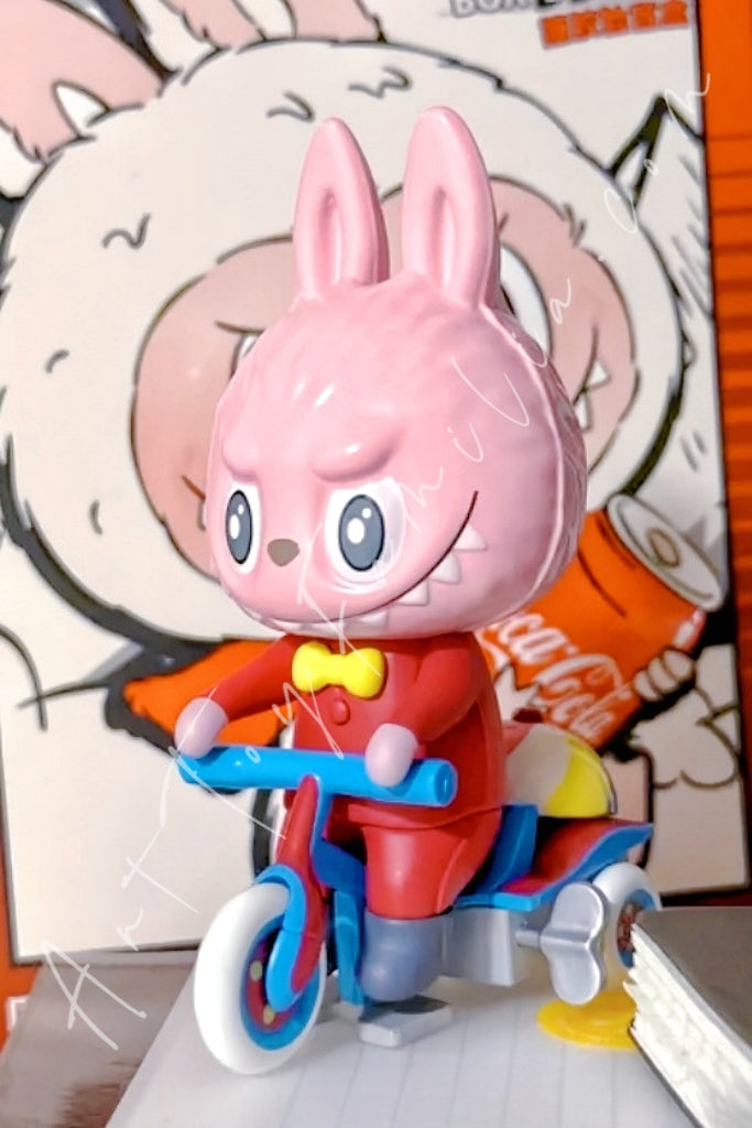 Popmart The Monster Labubu Toys Series Clockwork Tricycle