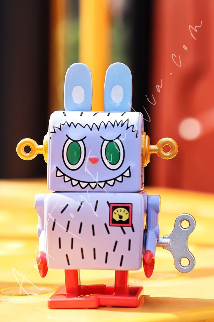 Popmart The Monster Labubu Toys Series Clockwork Walking Robot