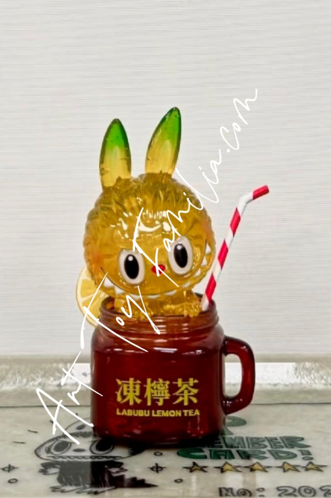 Popmart The Monsters Labubu Lemon Tea Figurine