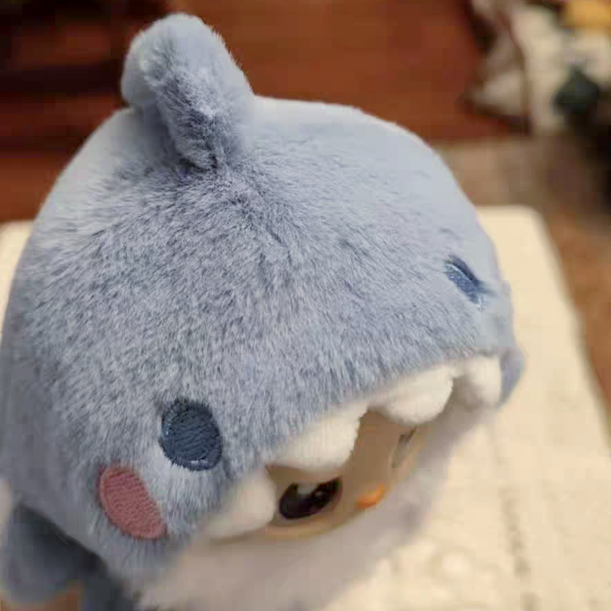 The Monsters Labubu Cloth Baby Blue Shark Plush Suit 2