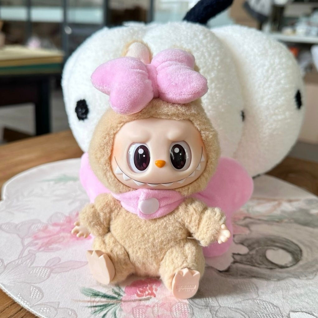 The Monsters Labubu Cloth Mary Bow Delight Set Pink