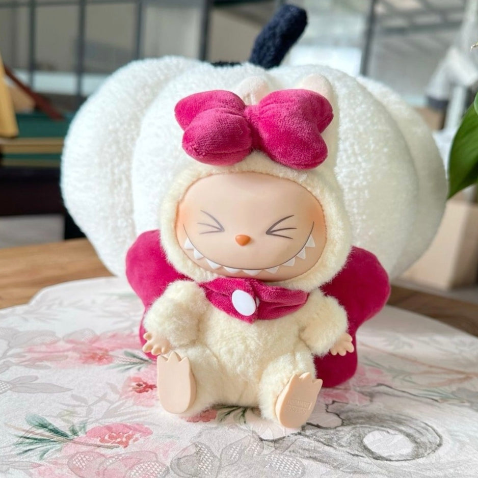 The Monsters Labubu Cloth Mary Bow Delight Set Rose Red