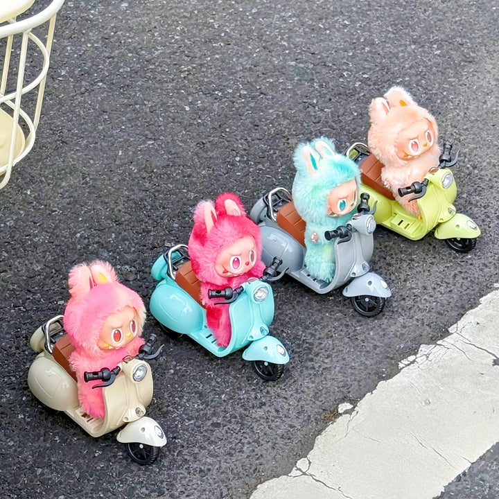 The Monsters Labubu Cloth Playable Toy Motorcycle 1