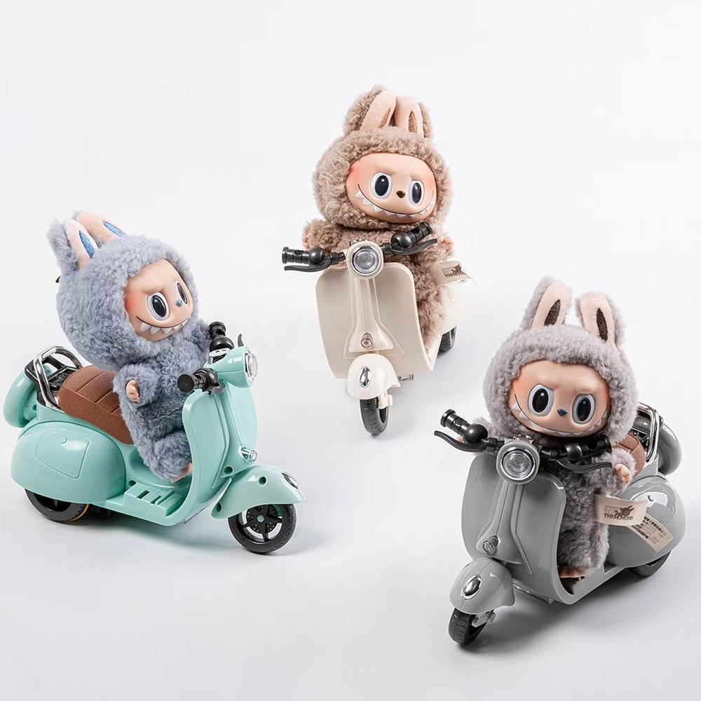 The Monsters Labubu Cloth Playable Toy Motorcycle 2