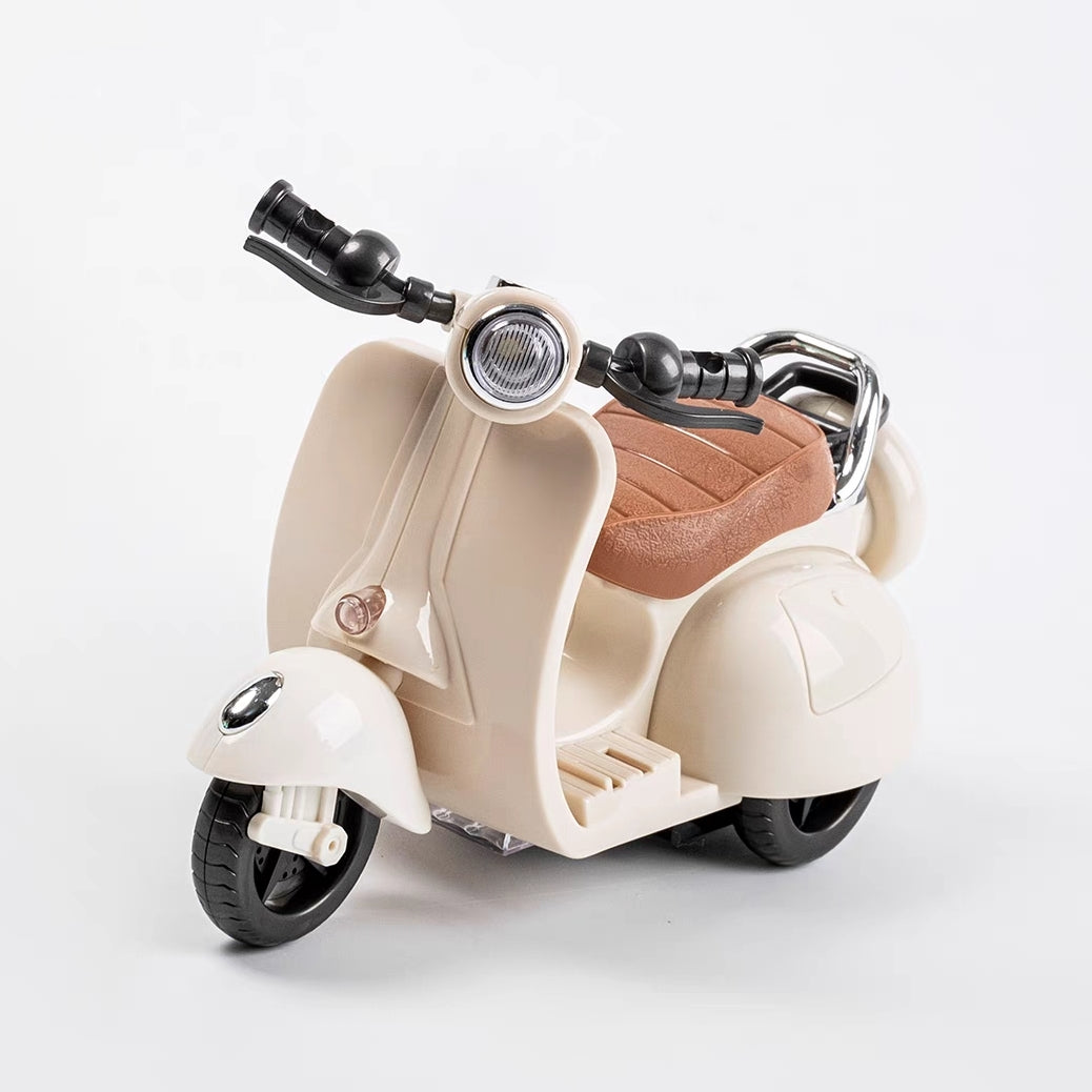 The Monsters Labubu Cloth Playable Toy Motorcycle Beige