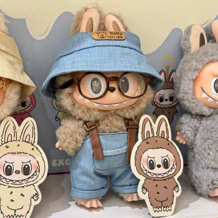 The Monsters Labubu Cloth Workwear Wardrobe Line Blue