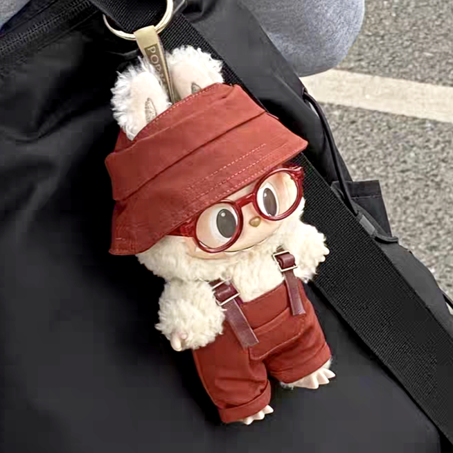 The Monsters Labubu Cloth Workwear Wardrobe Line Red