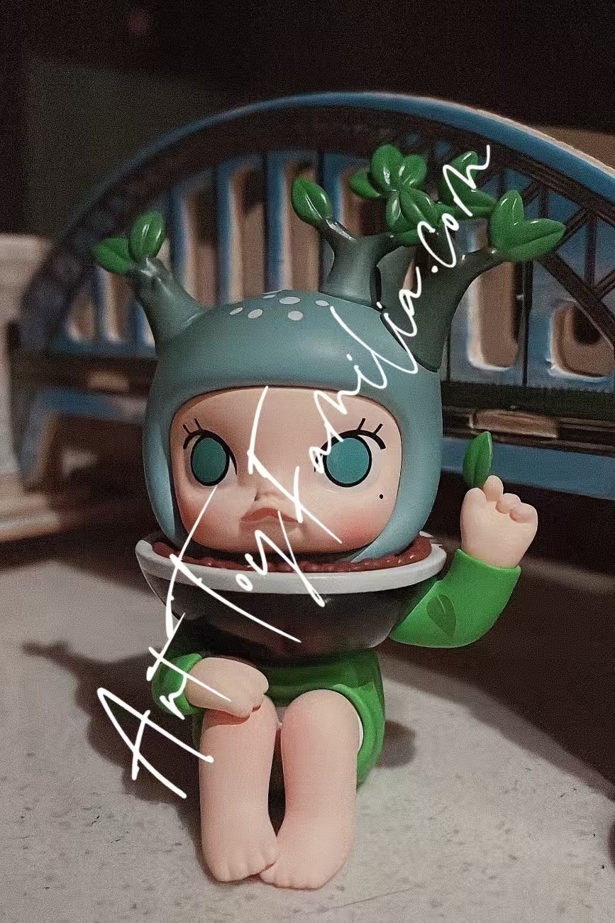 molly potted plant figurine molly 盆栽吊卡