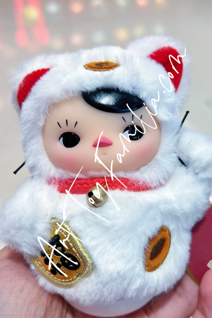 pop mart pop mart pucky roly poly kitty series vinvl plush Lucky Cat(Secret)