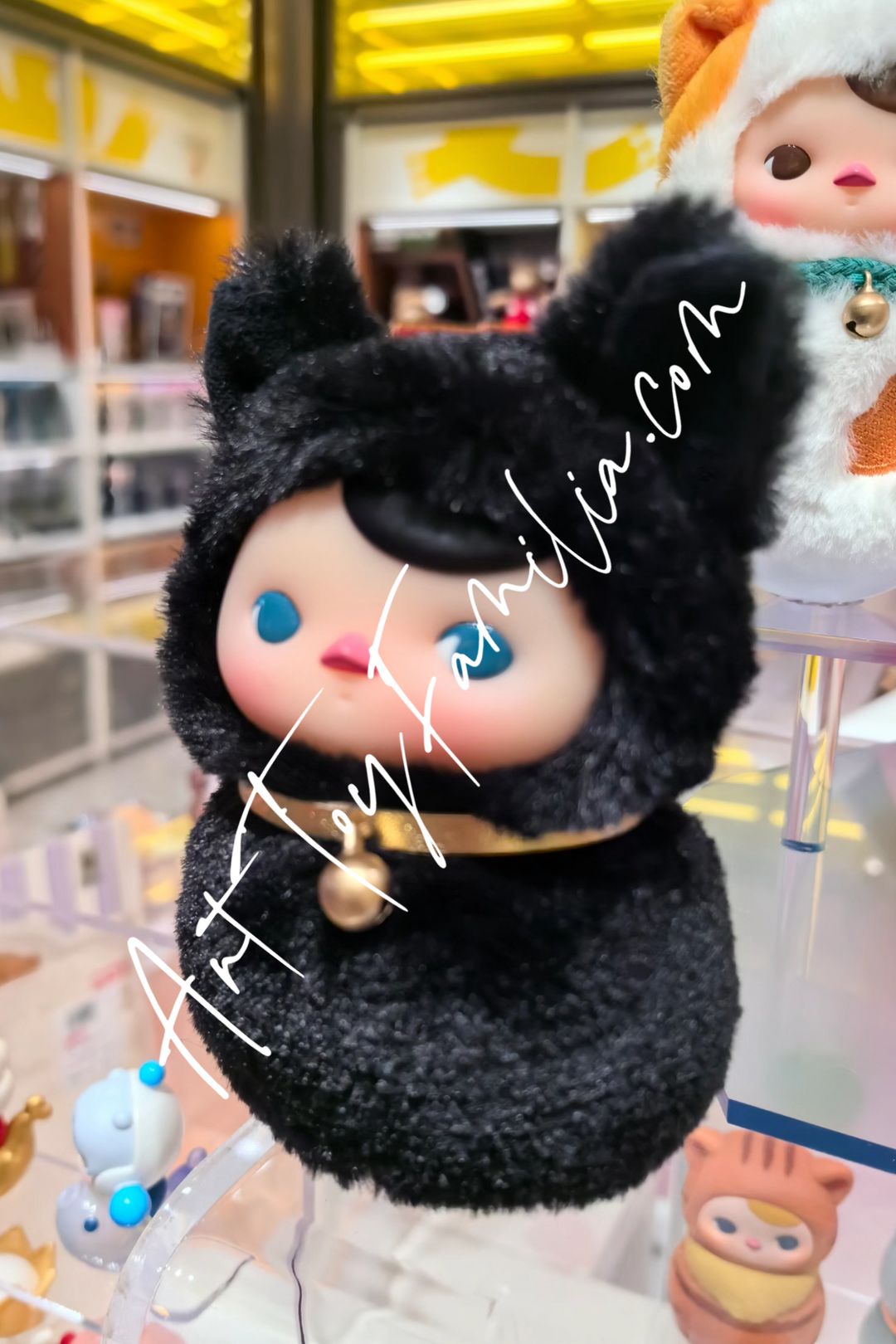pop mart pucky roly poly kitty series vinvl plush Black Cat