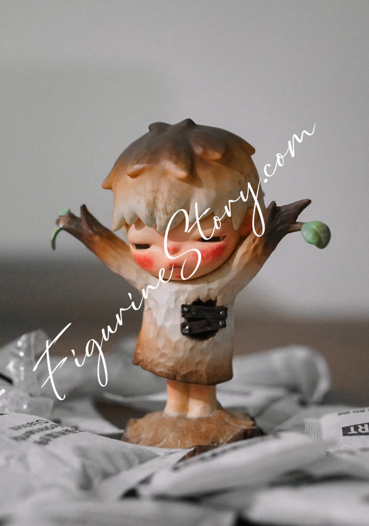 popmart Hirono Reshape Series Wood Carving