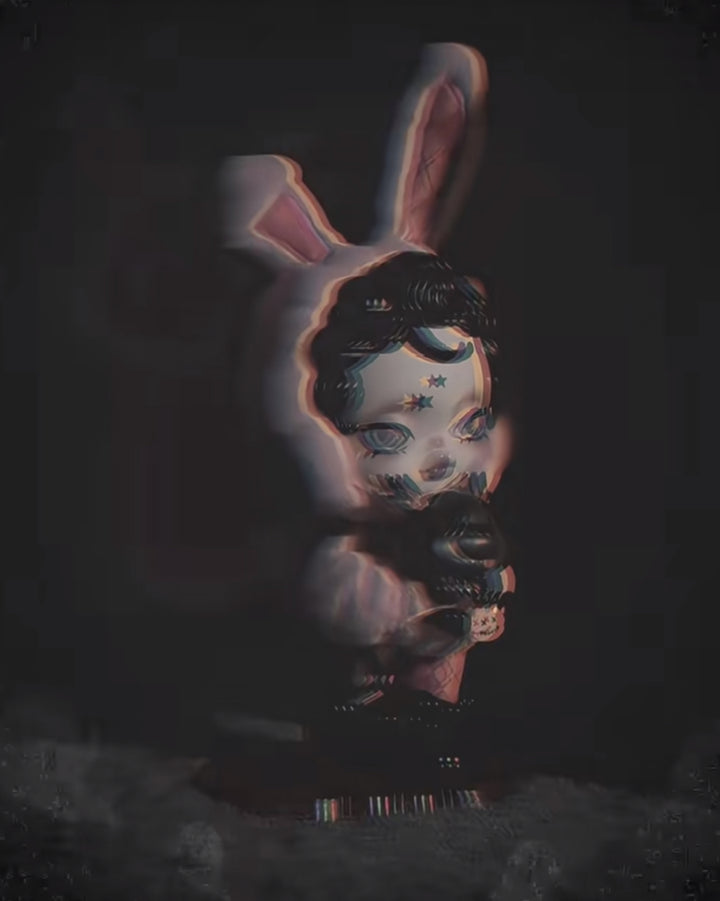 popmart Skullpanda Bunny or Doggy Figurine Art Style