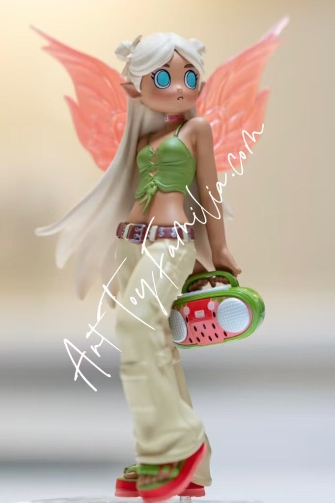 popmart peach riot punk fairy series figures Poppy-Strawberry Secret